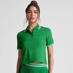 Beyond Yoga Country Club Polo Tee- Home Court Green